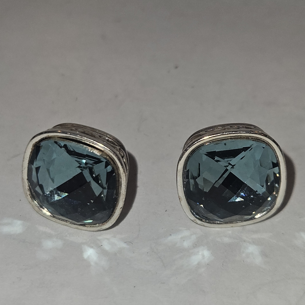 Brighton Venus Rising Aqua Green Blue Swarovski Crystal Stud Earrings 60$